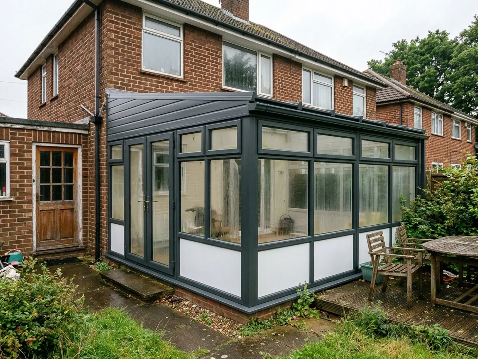 The same conservatory after the frames were resprayed