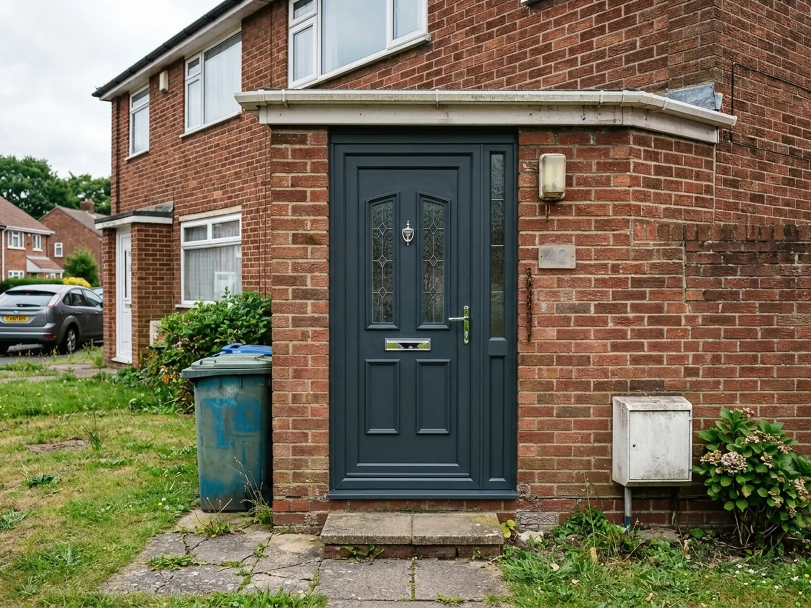 The same front door after respraying